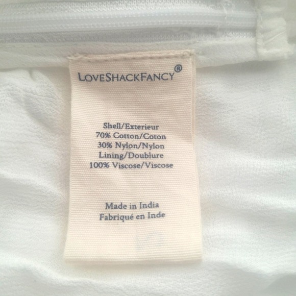 LoveShackFancy Alela Embroidered Lace Mini Dress Size 6 - Picture 7 of 12